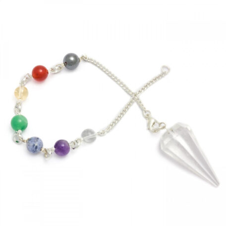 Chakra Pendulum Clear Quart