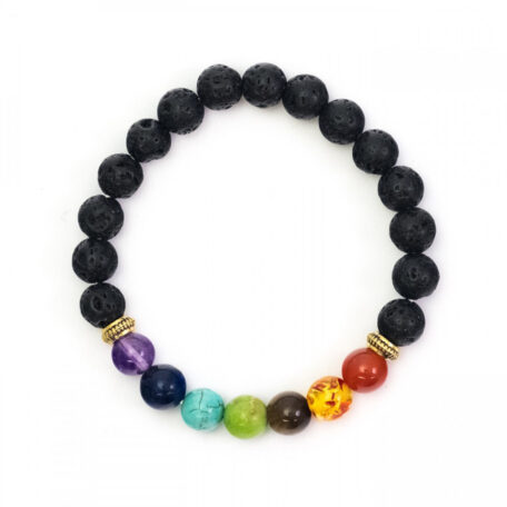 Lava Beads Chakra Bracelet