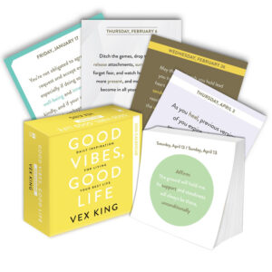 good vibes good life calendar 2025 vex king