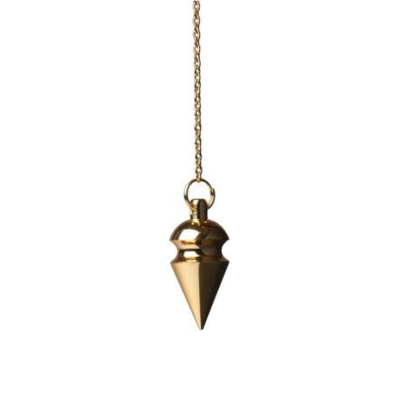 rounded conical pendulum brass gold plated