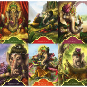 whispers of lord ganesha oracle cards angela hartfield