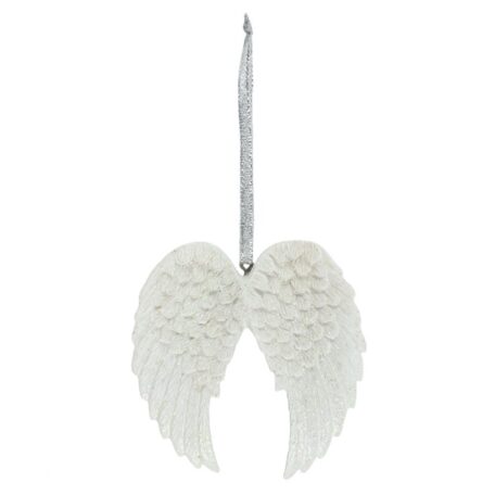 angel wings hanging glitter