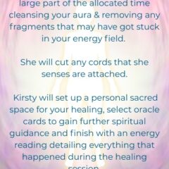 The Aura Cleanse & Cord Cutting – Distant Healing with Kirsty