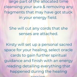 The Aura Cleanse & Cord Cutting – Distant Healing with Kirsty