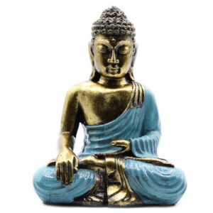 teal gold buddha